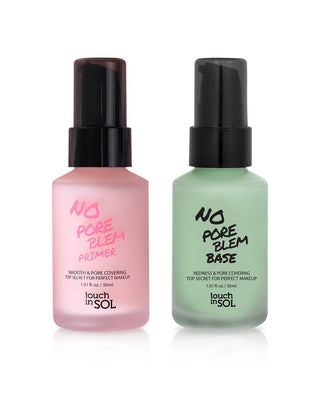 No Poreblem Makeup Primer + No Poreblem Redness Correcting Base