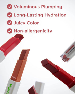 best red lipstick, vegan makeup, touch in sol