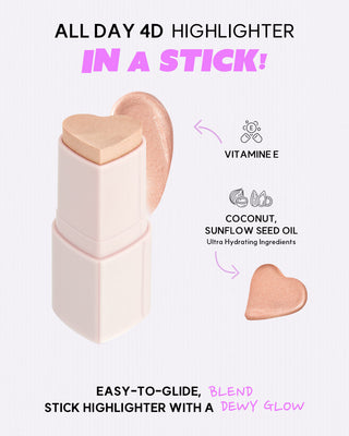 countour stick, highlighter face makeup