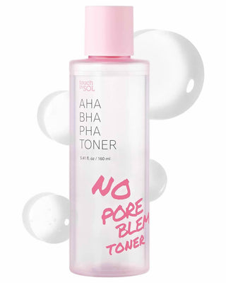 no poreblem bha exfoliator, for face, skin toner, korean makeup