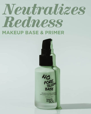 redness correcting cream, makeup primer, no poreblem, touch in sol