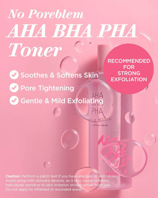 bha exfoliant toner for face, touch in sol, korean makeup