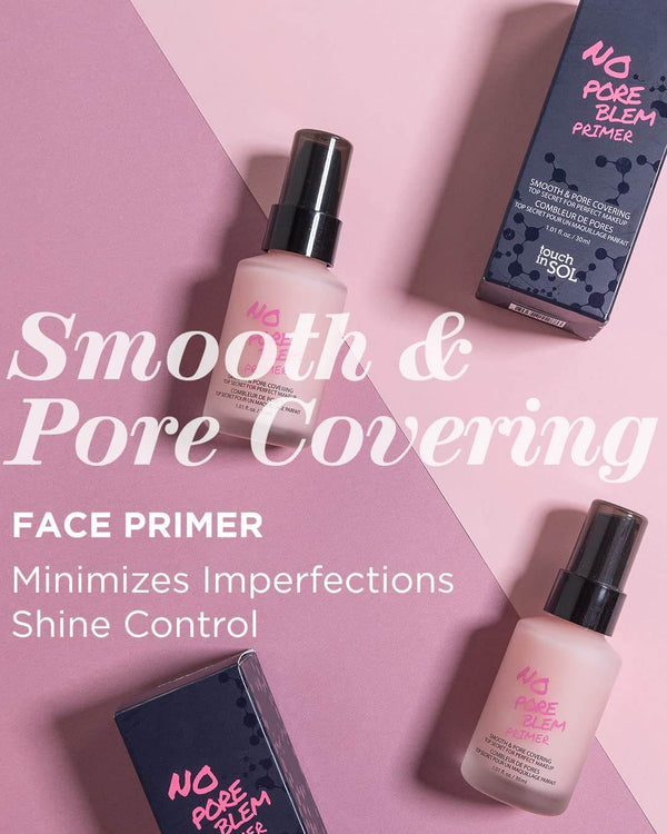 pore covering makeup primer, touch in sol, no poreblem