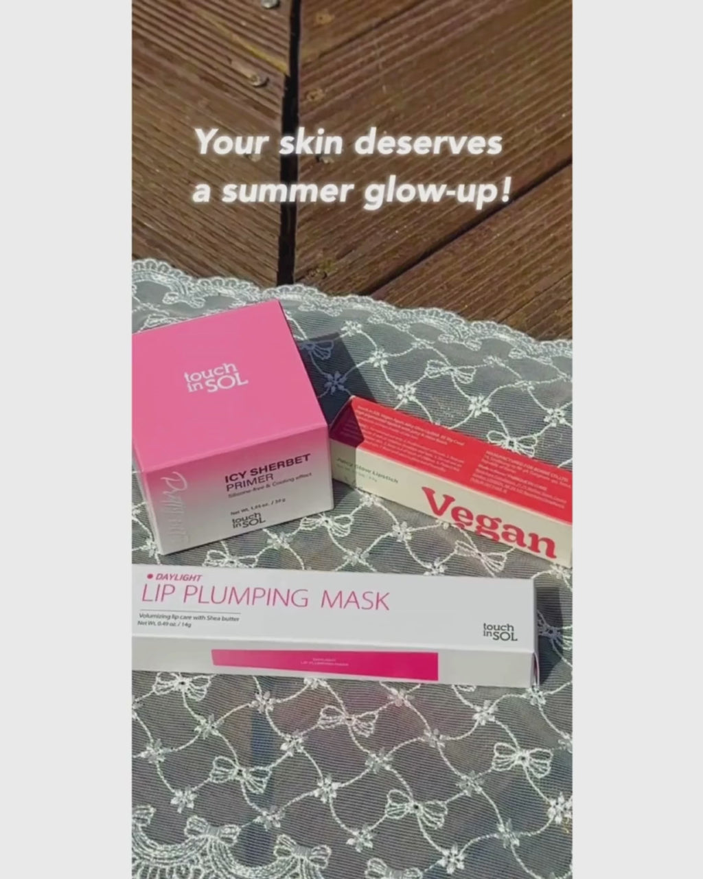 touch in sol, icy sherbet, lipstick